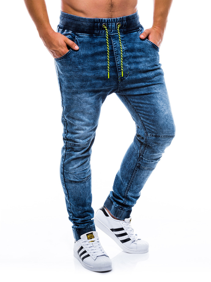 Джоггеры мужские джинсовые фото