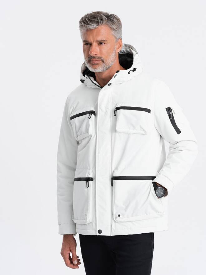Мужская зимняя куртка - белый C450