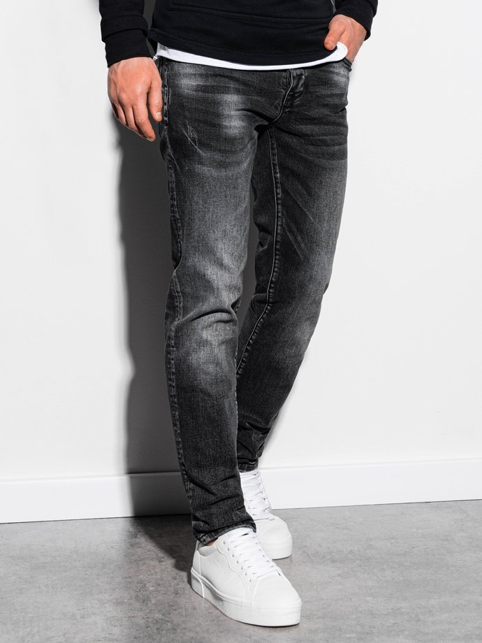 Брюки мужские джинсовые – черные P858