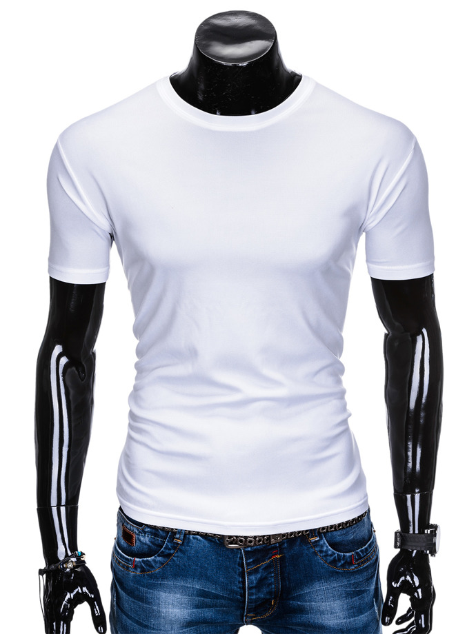 Мужская футболка без принта - белая S883