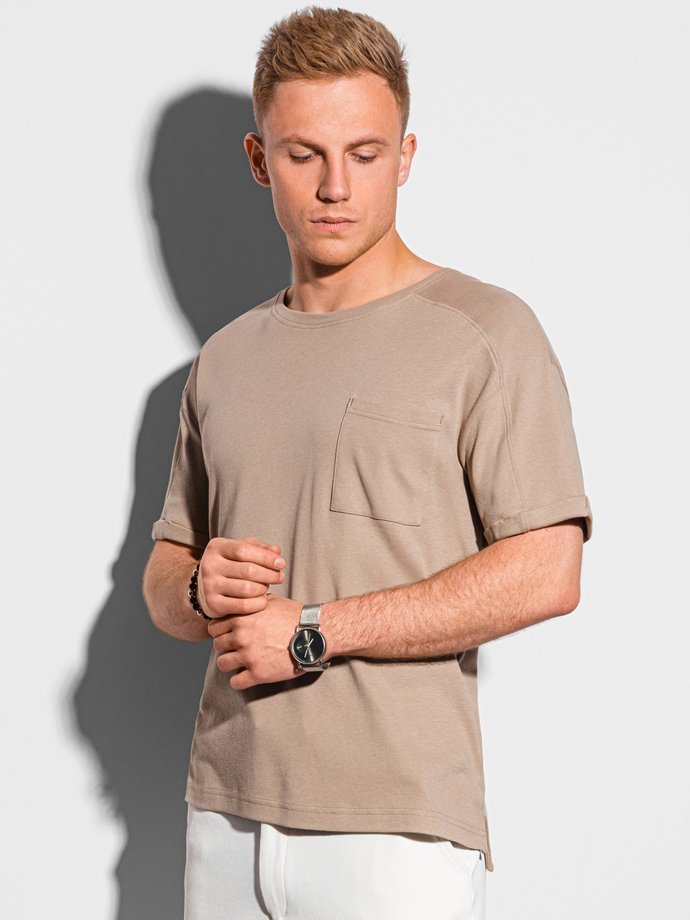 Мужская футболка без принта - ash S1386