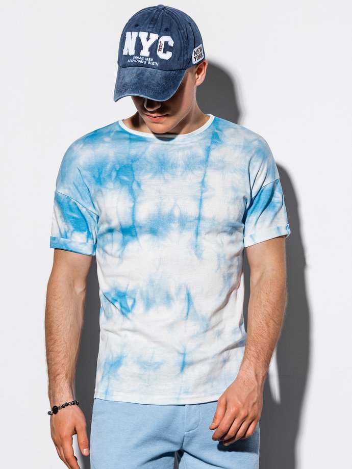 Мужская футболка Tie-Dye - голубой S1219