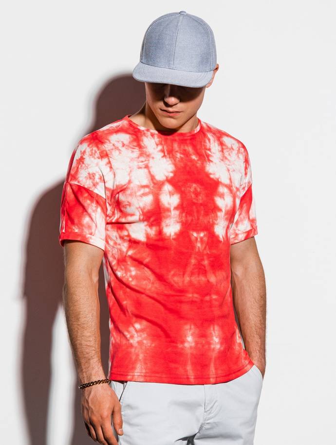 Мужская футболка Tie-Dye - красный S1219