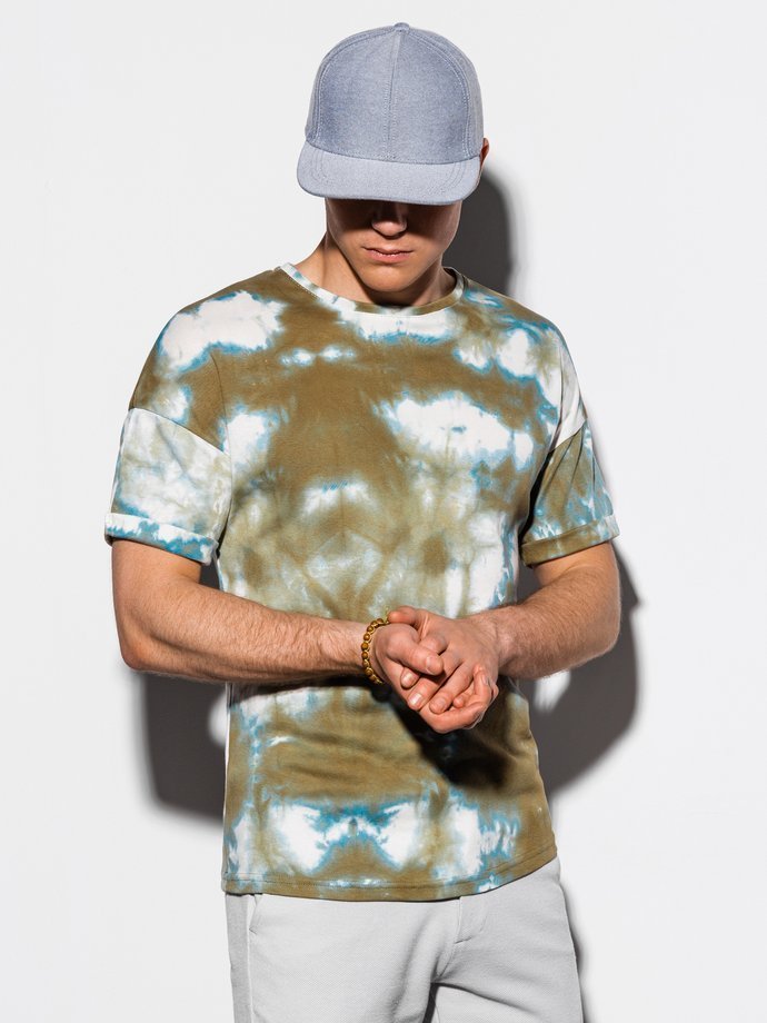 Мужская футболка Tie-Dye - оливковая S1219