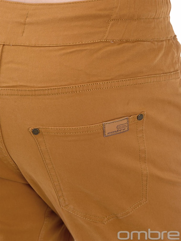 Мужские брюки джоггеры P417 - рыжие