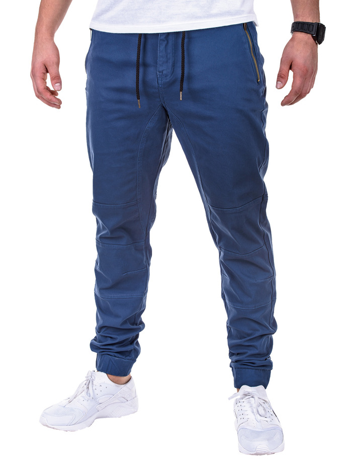 Мужские брюки джоггеры - темно-синие P417