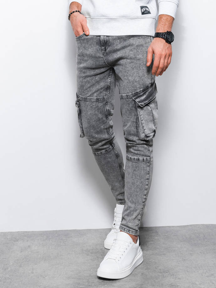 Мужские джинсовые штаны - серый P1079