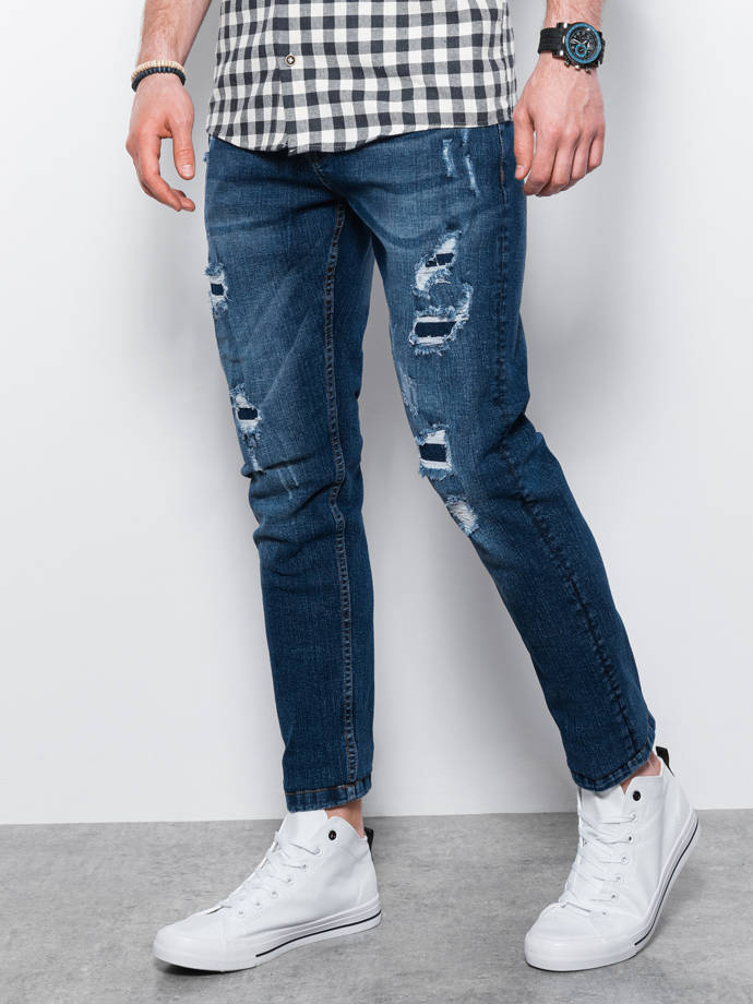 Мужские джинсовые штаны - синий P1025