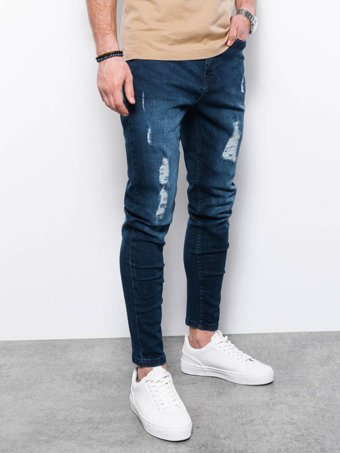 Мужские джинсовые штаны - синий P1064