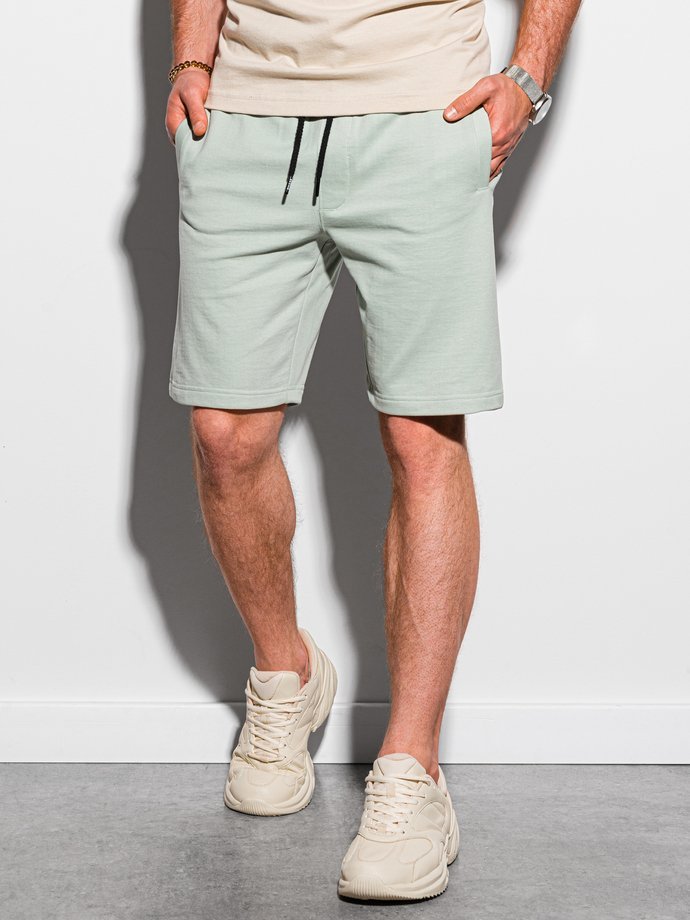 Мужские шорты короткие спортивные - мятный W291