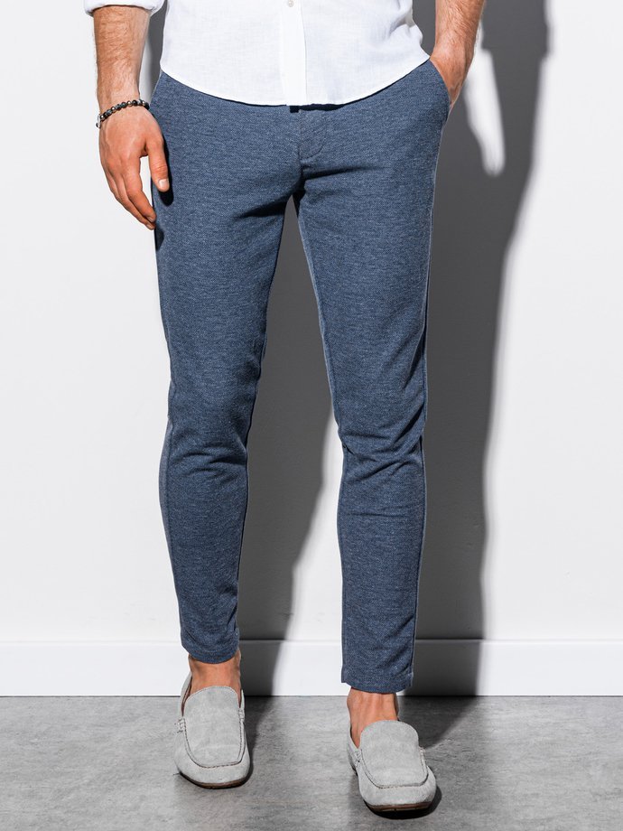 Мужские штаны чино - темно-синие P891
