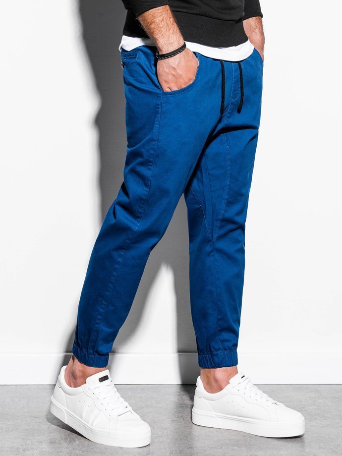 Мужские штаны-джоггеры - синий P885
