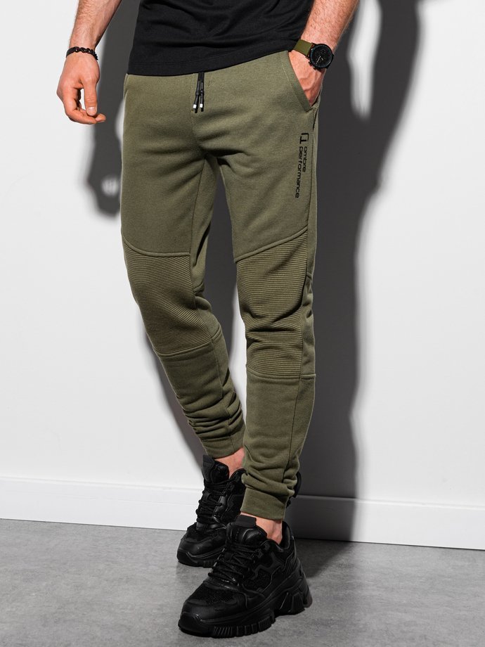 Мужские спортивные штаны - оливковый P954