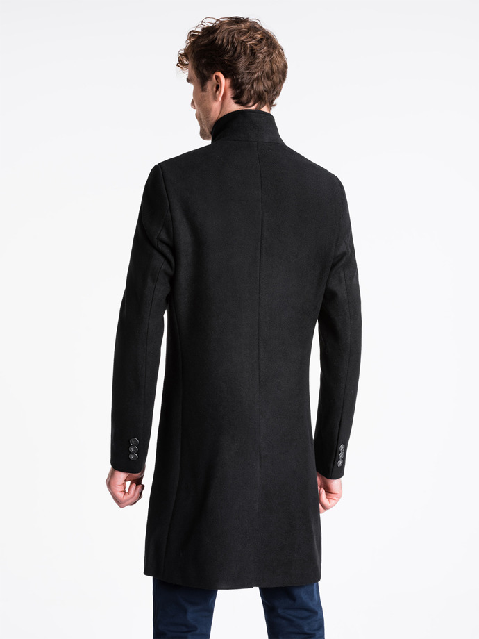 Мужской пальто C425 - чёрный