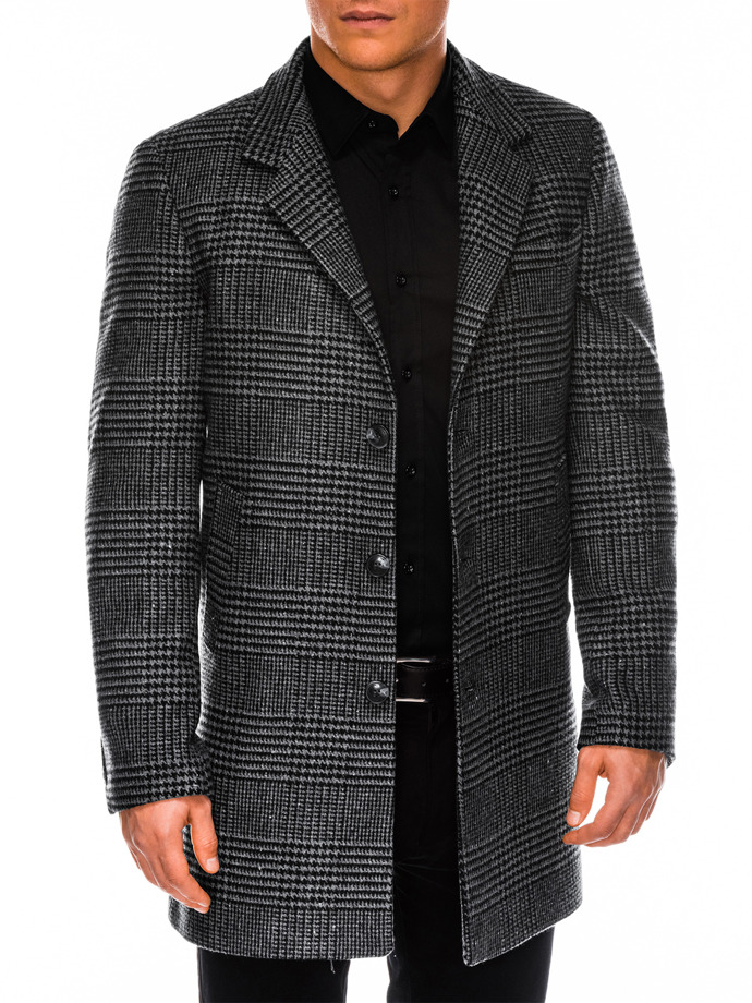 Мужской пальто - серый C426