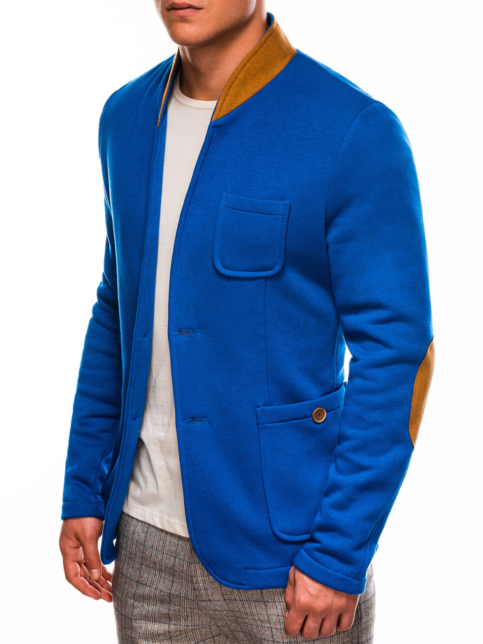 Мужской пиджак повседневнный - синий M07