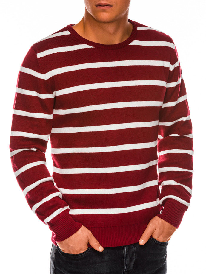 Мужской свитер - бордовый E155