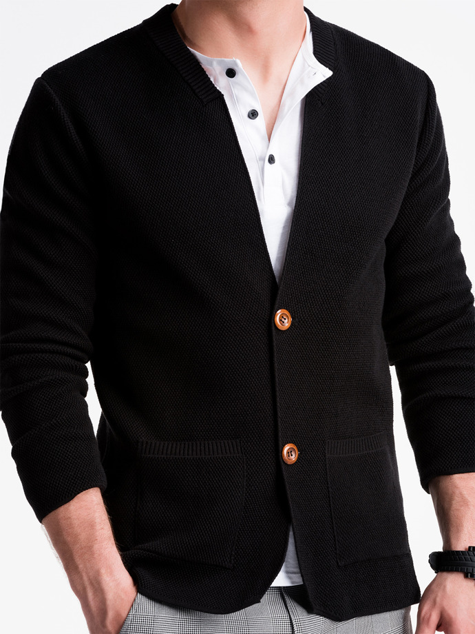 Мужской свитер E168 – чёрный