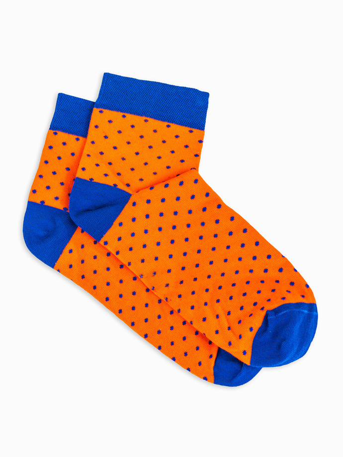 Носки мужские с принтом - оранжeвые U14