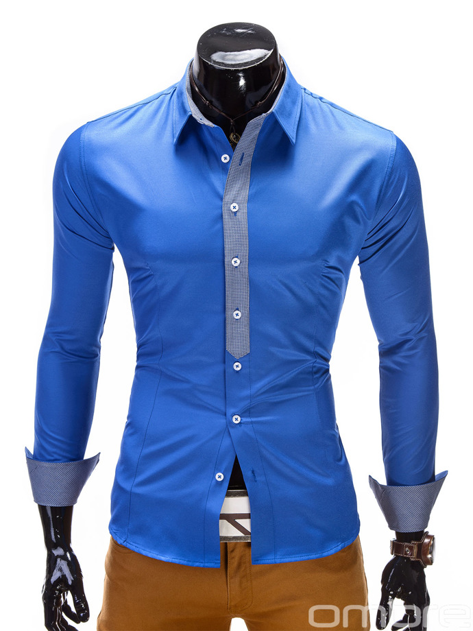 Рубашка – синяя К101