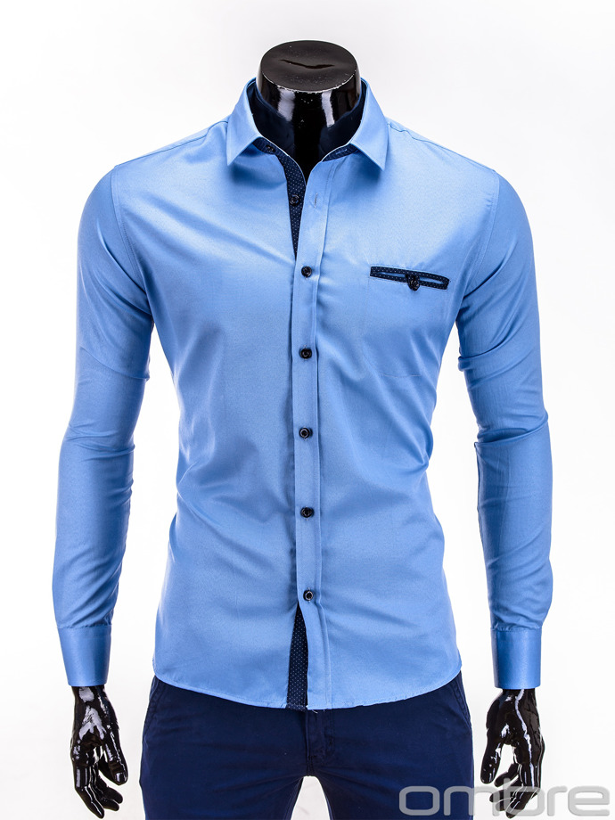 Рубашка – синяя К213