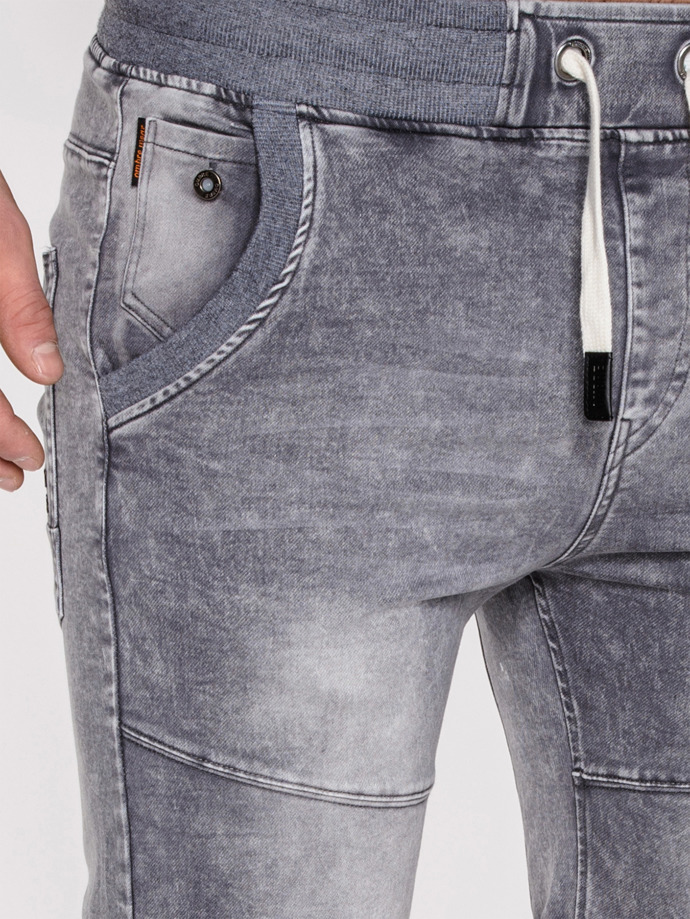 Шорты короткие мужские джинсовые P510 - серые