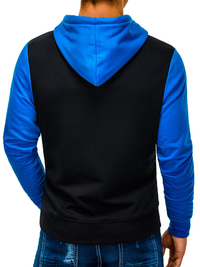 Толстовка мужская с капюшоном B937 – синяя