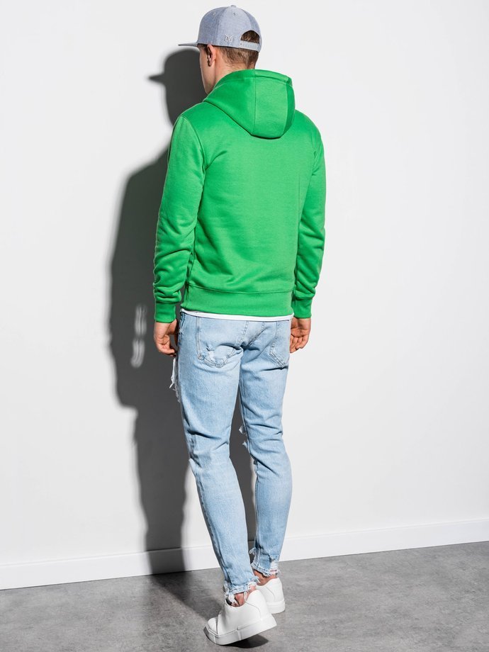 Толстовка мужская с капюшоном B979 – зеленая