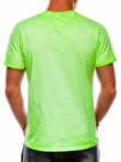 Мужская футболка без принта S1053 - зелёная