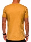 Мужская футболка с принтом S1153 - жёлтая
