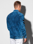 Мужская куртка демисезонная бомбер C240 - синяя