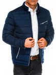 Мужская куртка демисезонная стеганая C209 - темно-синяя