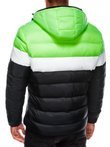 Мужская стеганая осенняя куртка C434 - зелёная