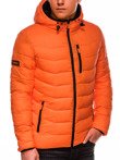Мужская зимняя куртка C371 - оранжевая