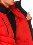 Мужская зимняя куртка C417 - красная