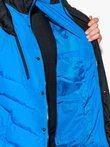 Мужская зимняя куртка C417 - синяя