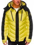 Мужская зимняя куртка C417 - жёлтая