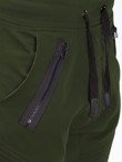 Мужские брюки джоггеры P389 - зеленые