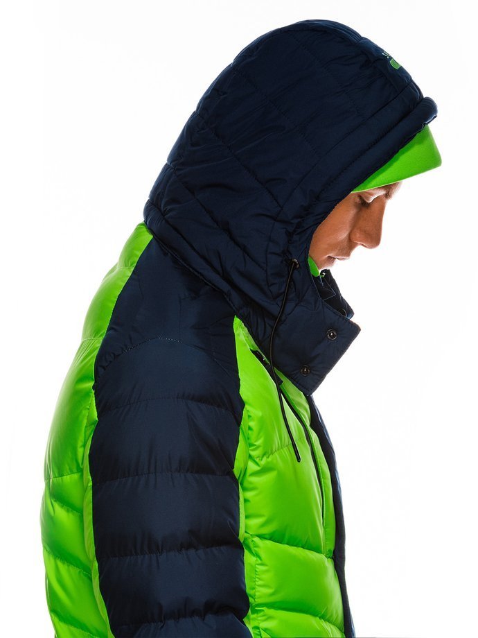 Чоловіча зимова куртка C417 - зелена