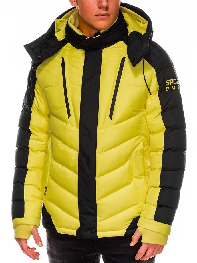 Чоловіча зимова куртка C417 - жовта