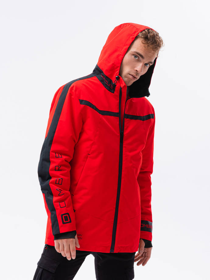 Чоловіча зимова куртка - червоний C455