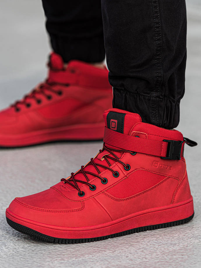Чоловіче взуття снікерси - червоні T317