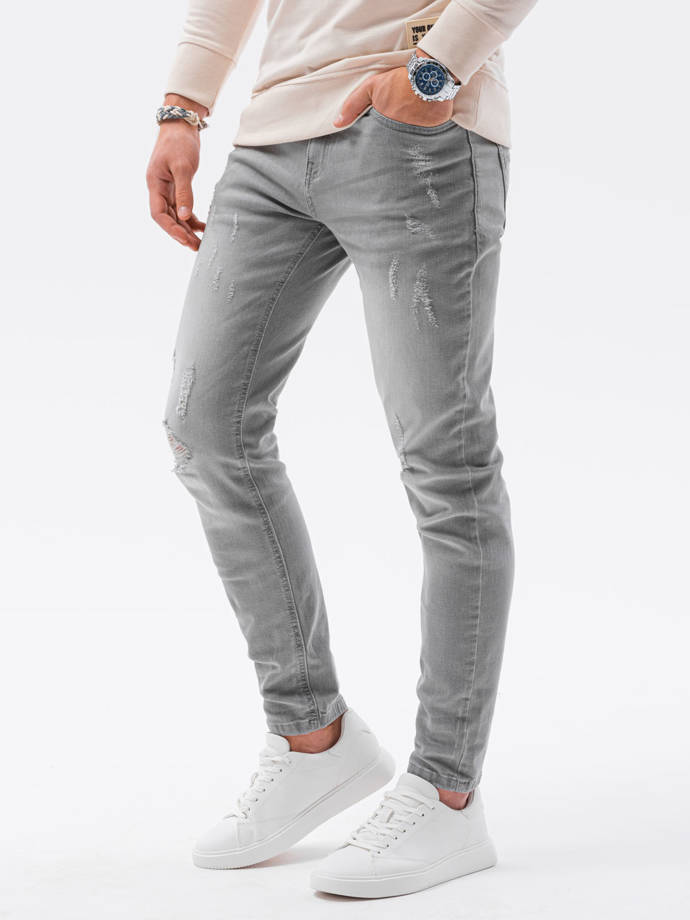 Чоловічі джинсові штани - сірий P1021