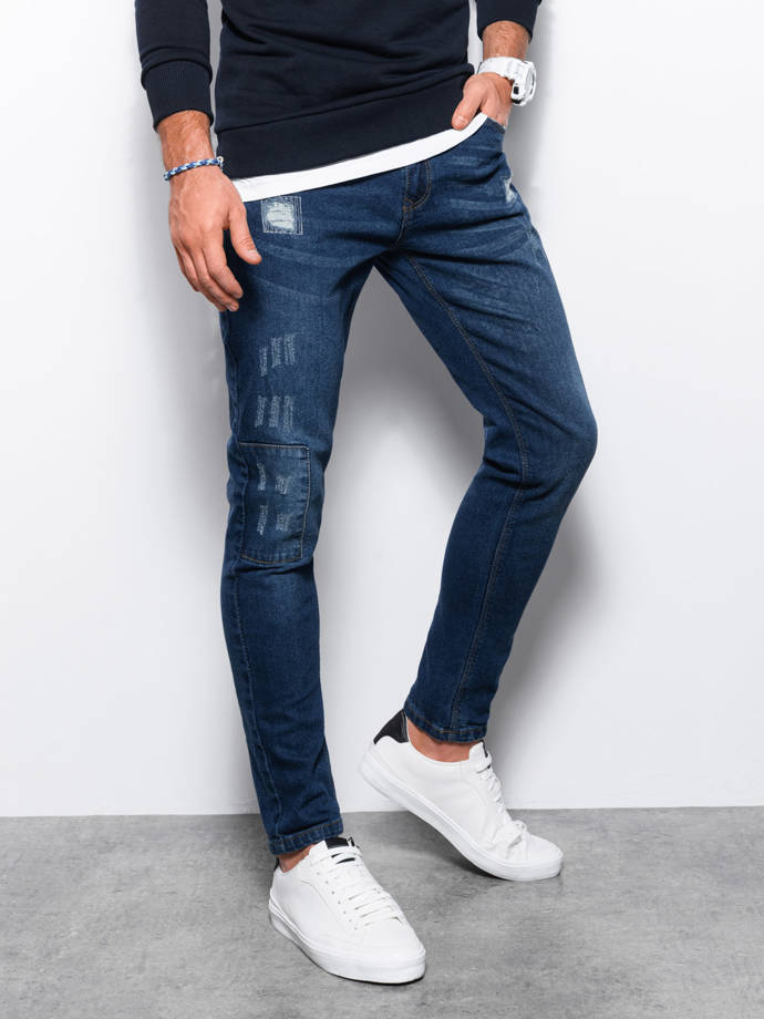Чоловічі джинсові штани SKINNY FIT - сині P1060