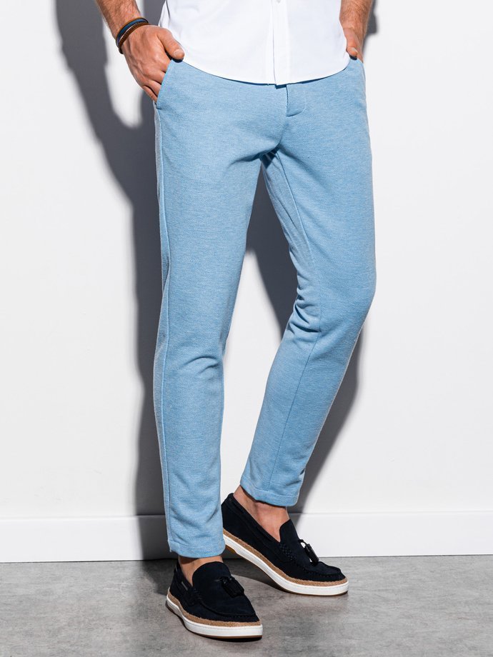 Чоловічі штани чіно - блакитний P891