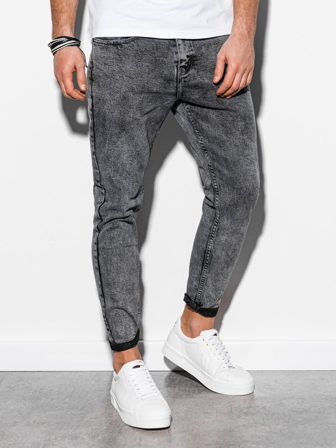 Чоловічі штани джинсові - сірий P888