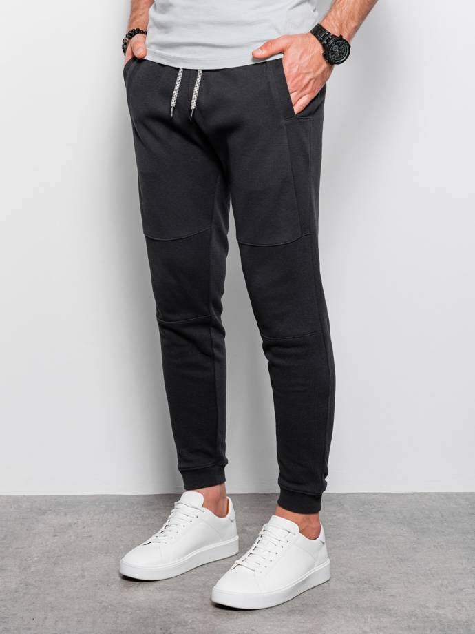 Чоловічі спортивні штани для бігу - чорні V1 P1036