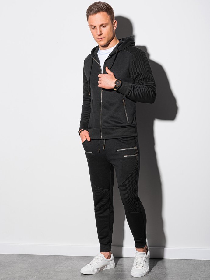 Чоловічий комплект, світшот + штани - чорний Z23