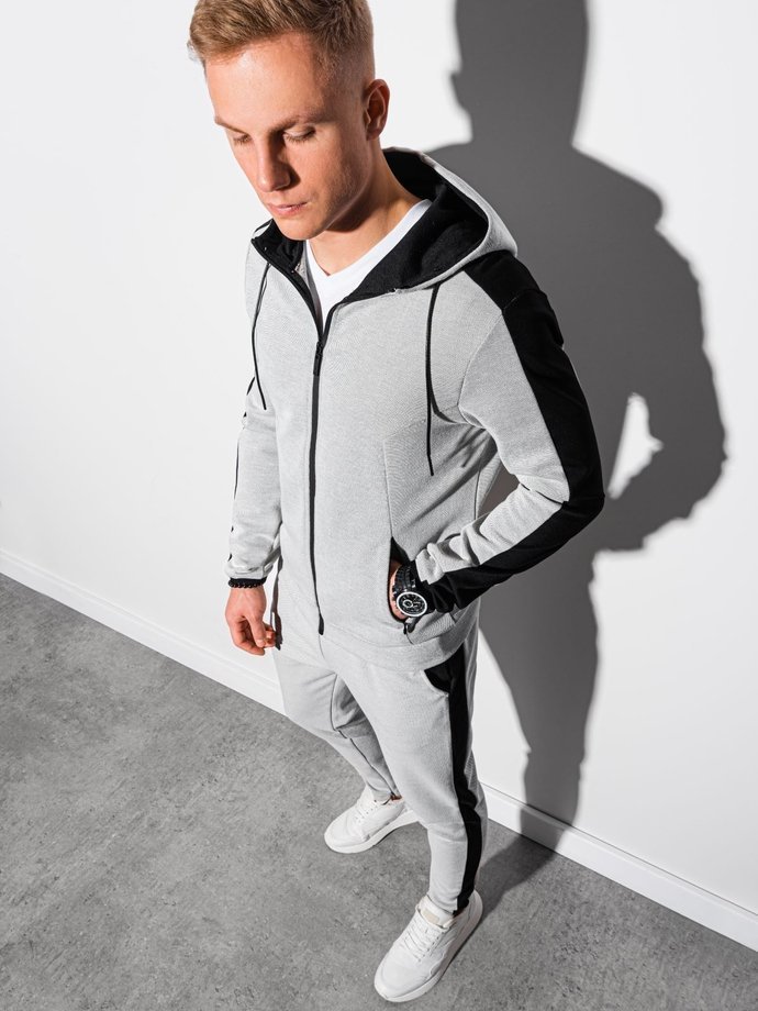 Чоловічий комплект, світшот + штани - сірий Z21