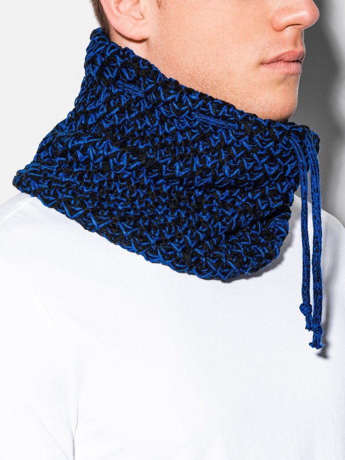 Чоловічий шарф - чорний/синій A097